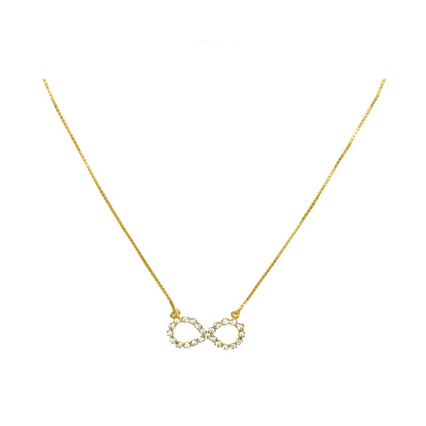 Infinity Necklace in Gold with