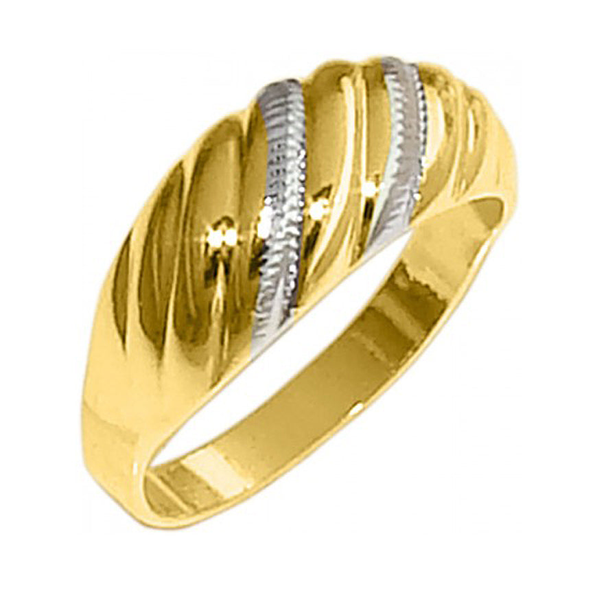 Two Tone Gold & Silver Ring