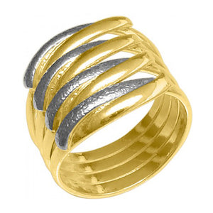 Coil Wrap 18K Gold Plate Ring