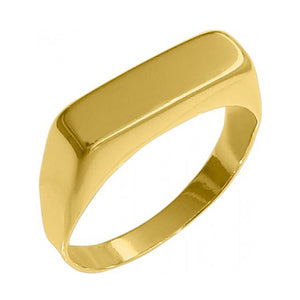 Delicate Signet Ring 18k Gold Plated