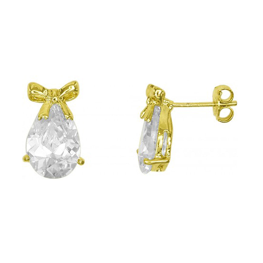 Juna Bow Earrings in 18k Gold Plated