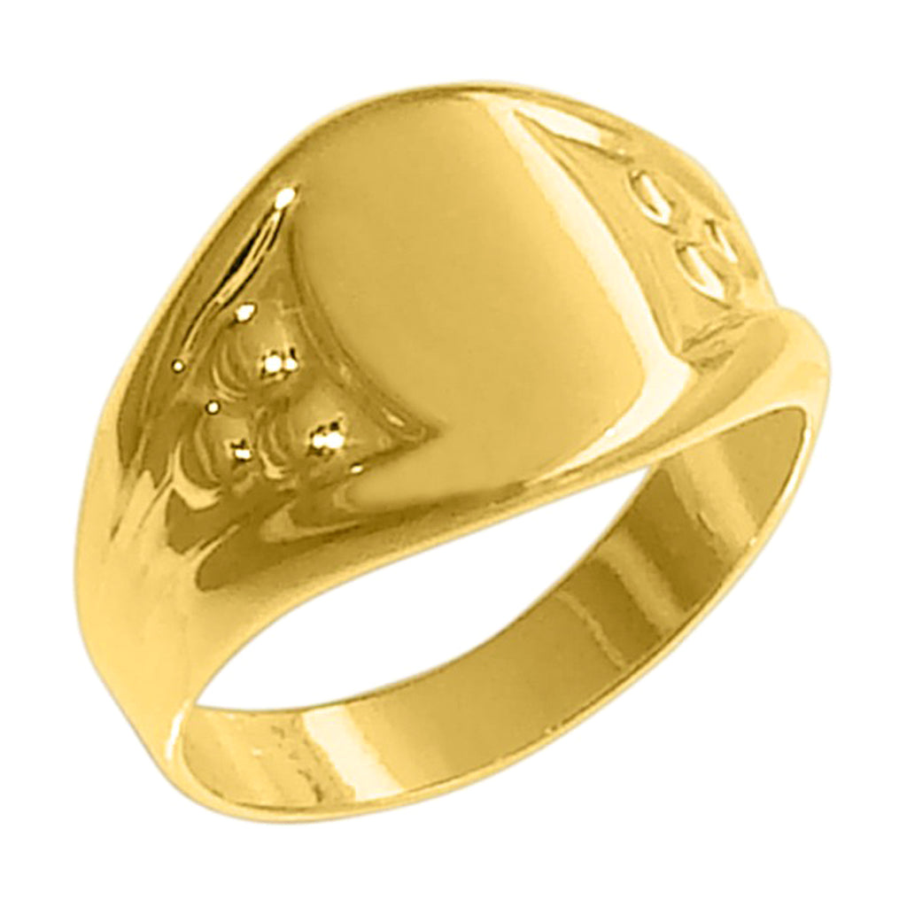 18k Gold Plated Signet Ring