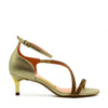 Michelle Heeled Sandals in Gold