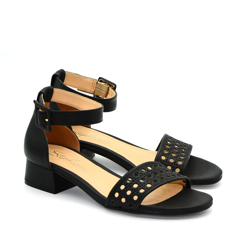 Suzanne Ankle Strap Mid-Heeled Sandals