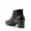 Elizabeth Black Calf/Patent Ankle Boots
