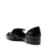 Luna Pointed Flat Shoes in Black Patent