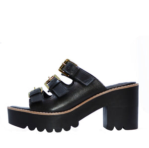 Jessie Platform Sandals in Black