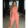 Evelyn Cargo Pants in Coral
