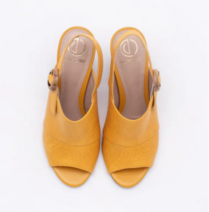 Catalina Mustard Open Toe Sandals