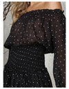 Julia White & Black Polka Dots Maxi Dress