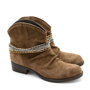 Micca Light Brown Suede Ankle Boots